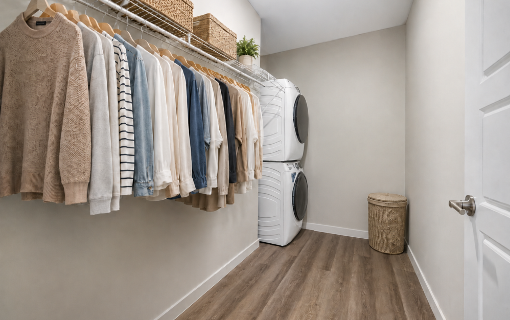 1B.1 - 1 bedroom floorplan layout with 1 bathroom and 757 square feet (Spacious Custom Closets)